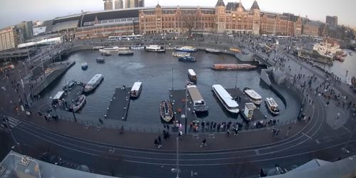 Amsterdams centralstation Webbkamera - Amsterdam