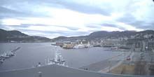 Puerto de mar con barcos Webcam - Harstad
