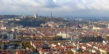 Panorama uppifrån Webbkamera - Lyon